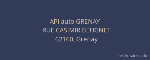 API auto GRENAY