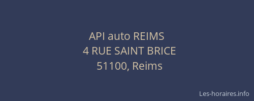 API auto REIMS