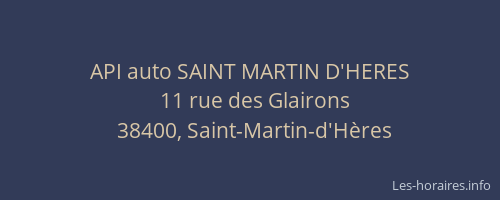 API auto SAINT MARTIN D'HERES