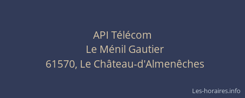 API Télécom