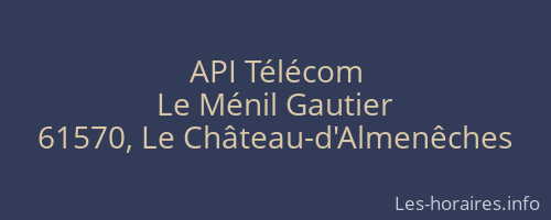 API Télécom