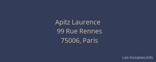 Apitz Laurence
