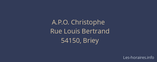 A.P.O. Christophe