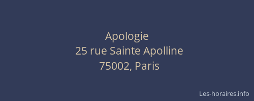 Apologie