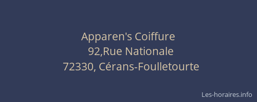 Apparen's Coiffure