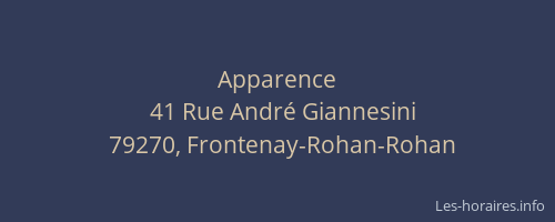 Apparence