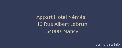 Appart Hotel Néméa
