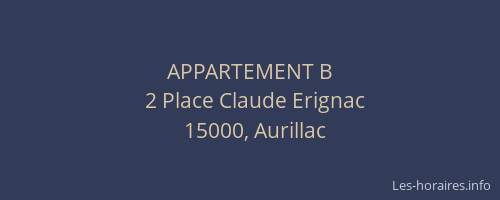 APPARTEMENT B