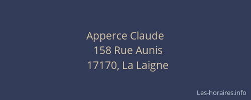 Apperce Claude