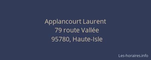 Applancourt Laurent