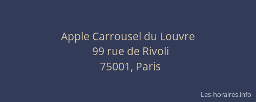Apple Carrousel du Louvre