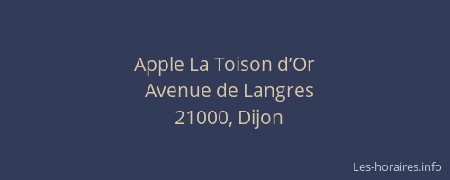 Apple La Toison d’Or