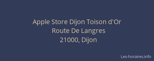 Apple Store Dijon Toison d'Or