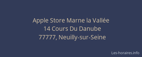 Apple Store Marne la Vallée