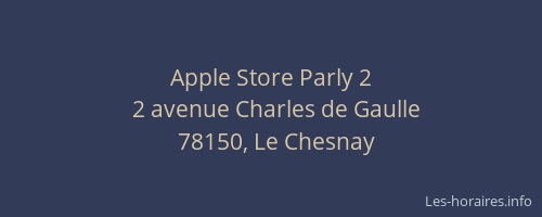 Apple Store Parly 2