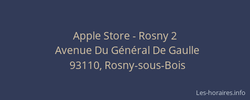 Apple Store - Rosny 2