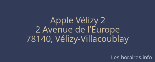 Apple Vélizy 2
