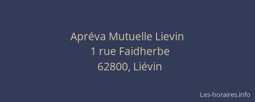Apr&eacute;va Mutuelle Lievin