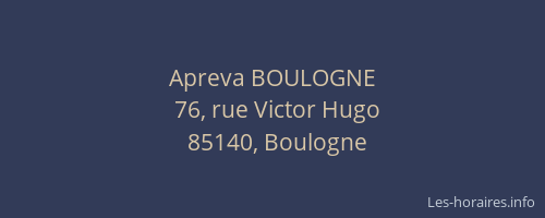Apreva BOULOGNE