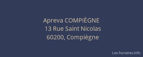 Apreva COMPIÈGNE