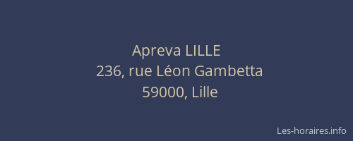 Apreva LILLE