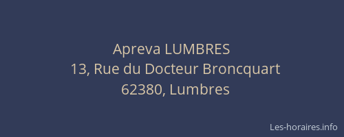 Apreva LUMBRES