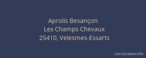 Aprolis Besançon