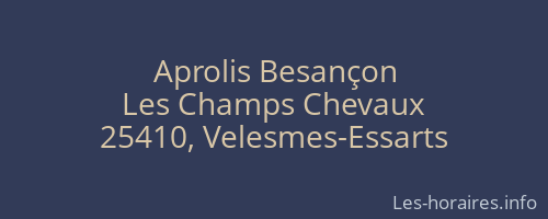 Aprolis Besançon