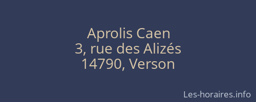 Aprolis Caen