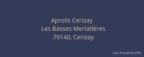Aprolis Cerizay