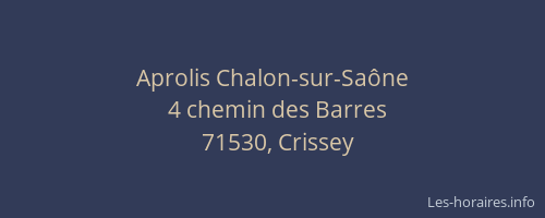 Aprolis Chalon-sur-Sa&ocirc;ne