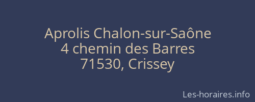 Aprolis Chalon-sur-Saône