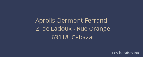Aprolis Clermont-Ferrand