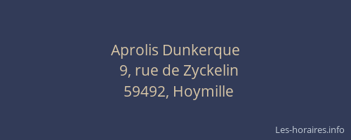 Aprolis Dunkerque