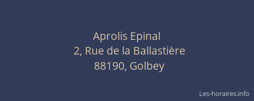Aprolis Epinal