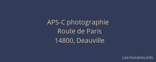 APS-C photographie