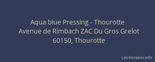 Aqua blue Pressing - Thourotte