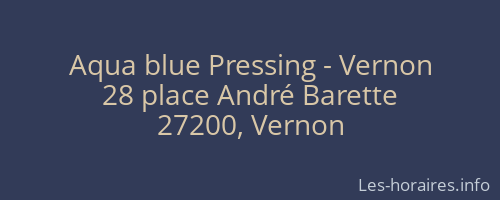Aqua blue Pressing - Vernon