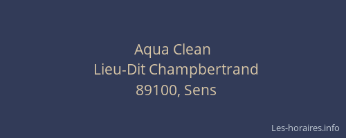 Aqua Clean