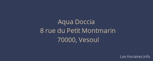 Aqua Doccia