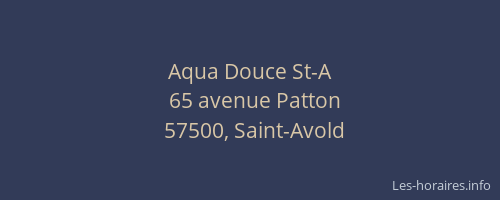 Aqua Douce St-A