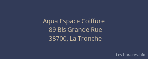 Aqua Espace Coiffure