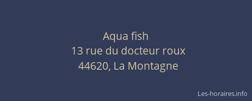 Aqua fish