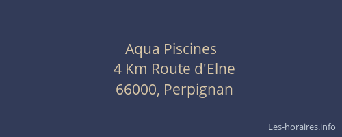 Aqua Piscines