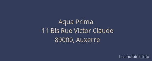 Aqua Prima