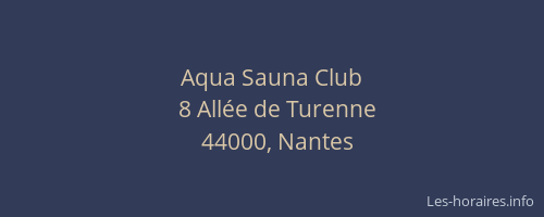 Aqua Sauna Club