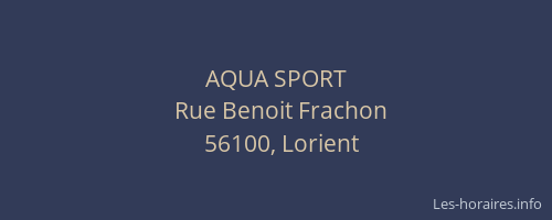 AQUA SPORT