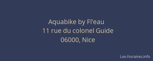 Aquabike by Fl'eau