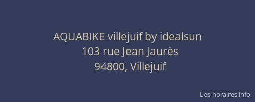 AQUABIKE villejuif by idealsun