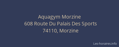 Aquagym Morzine